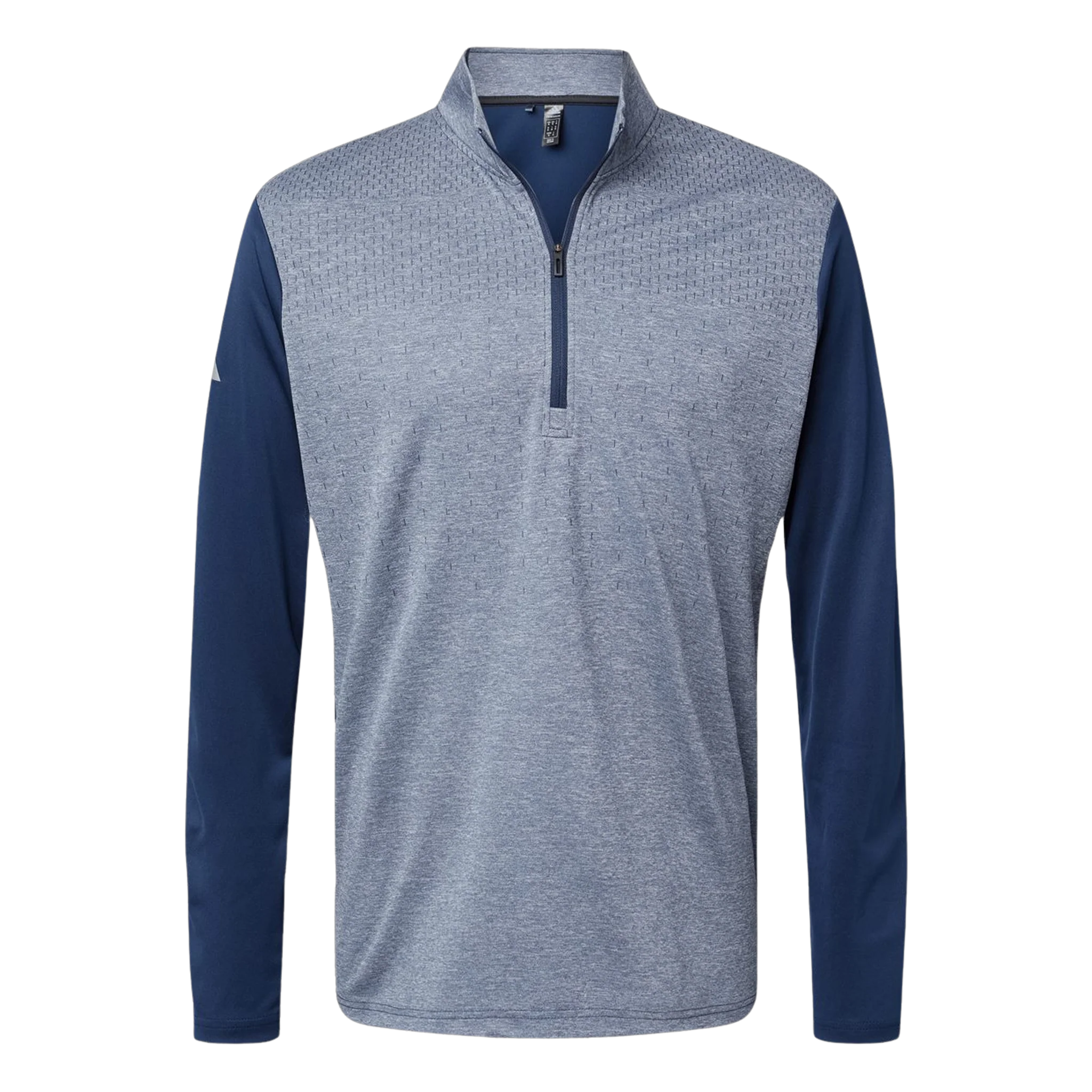 Heather Block Print Quarter Zip Pullover