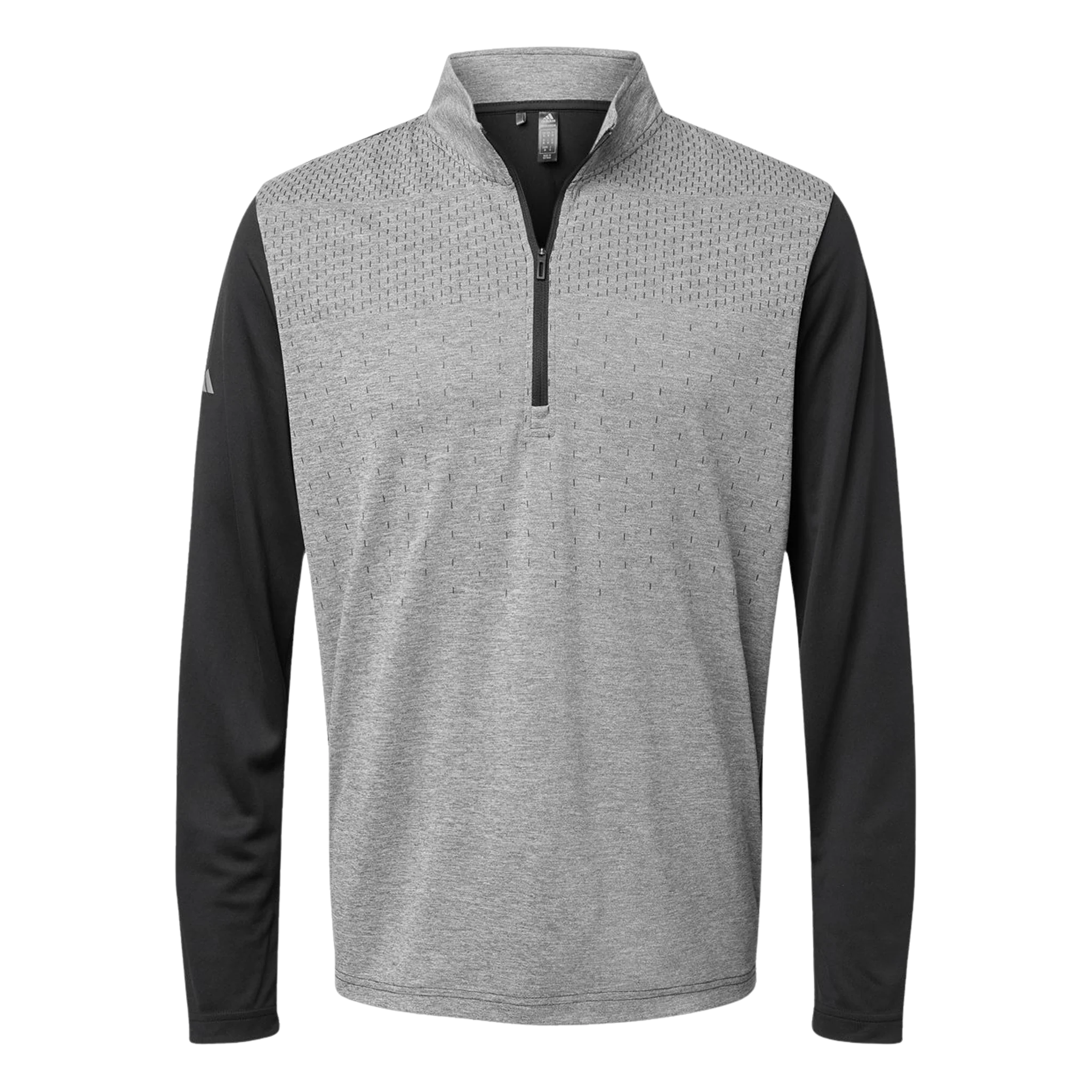 Heather Block Print Quarter Zip Pullover - Image 2